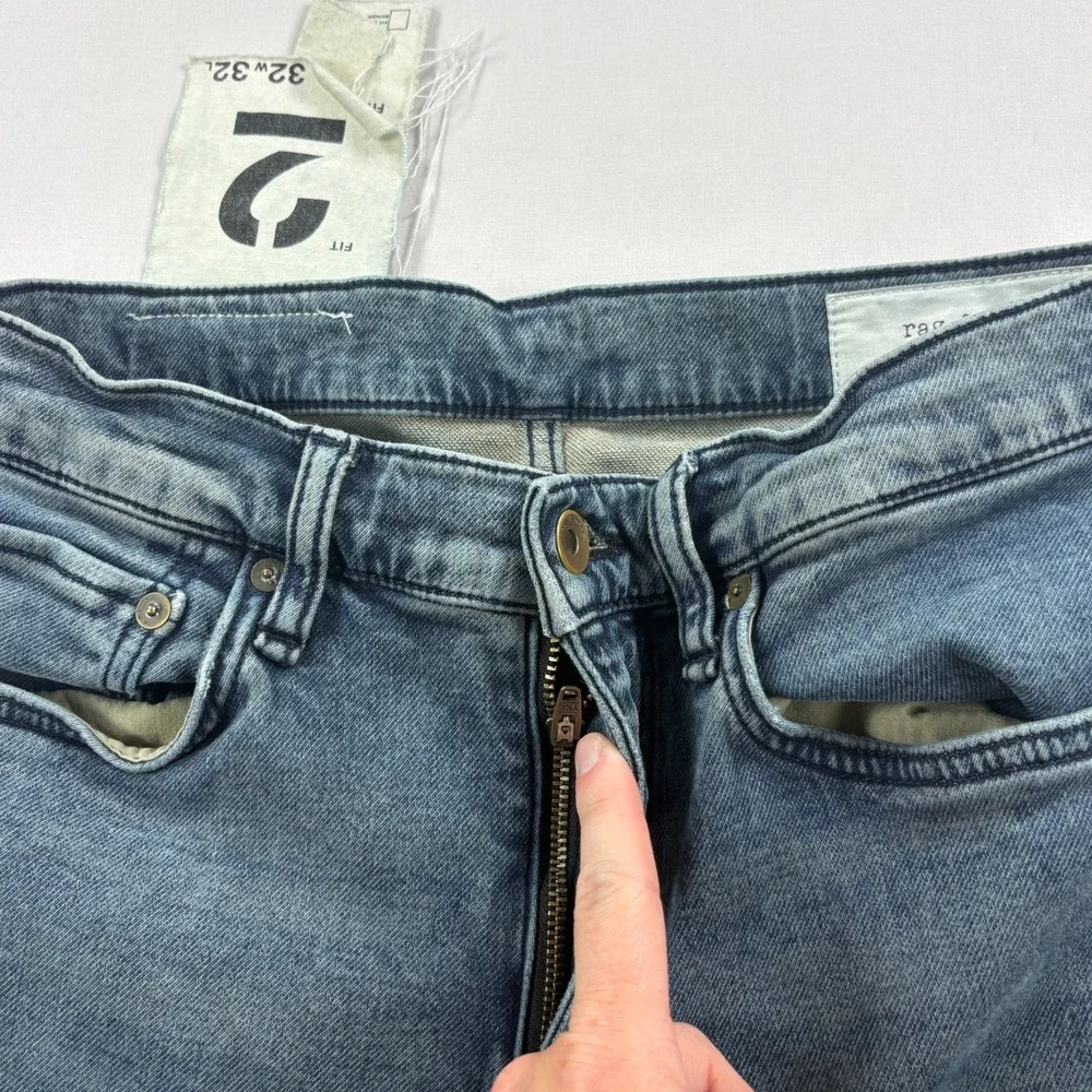 Rag and Bone Jeans Mens 32x32 Blue Fit 2 Slim Tapered Denim